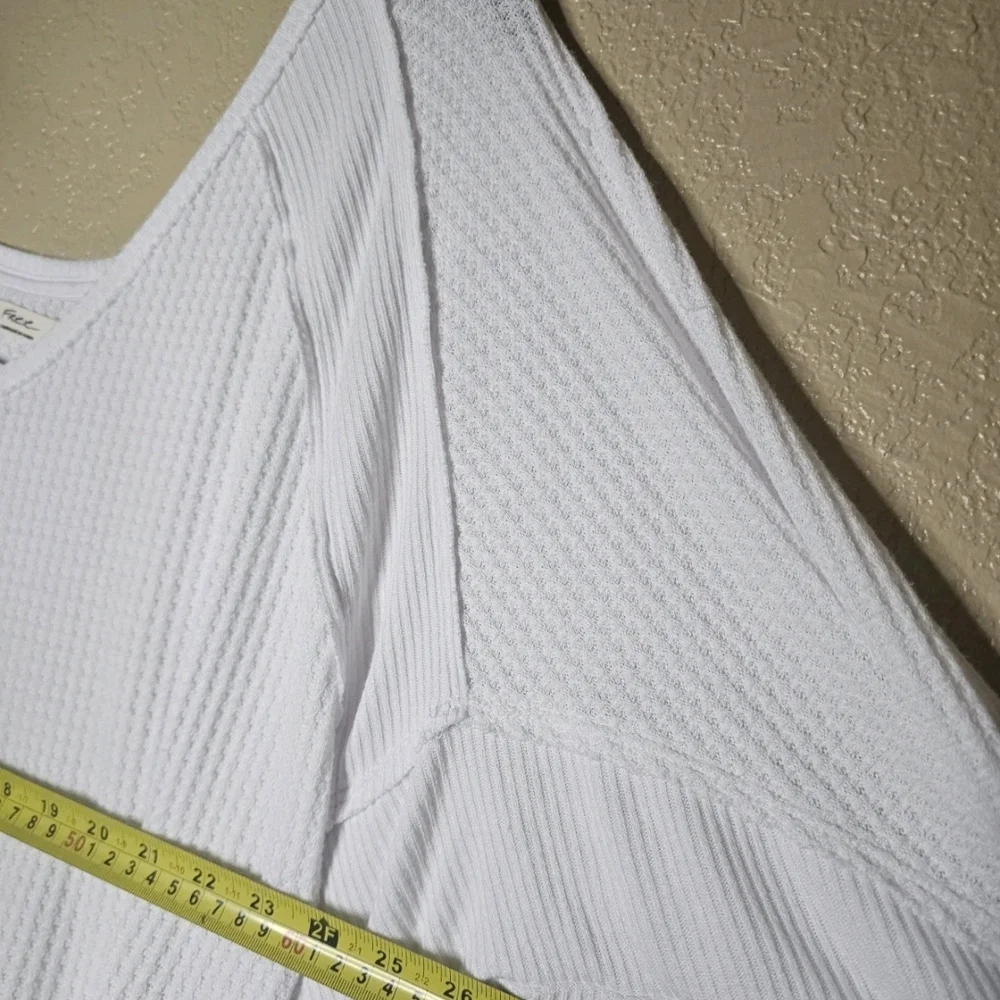 FREE PEOPLE We The Free Soul Song Oversized Top Sorbet Size M/L - Picture 4 of 8